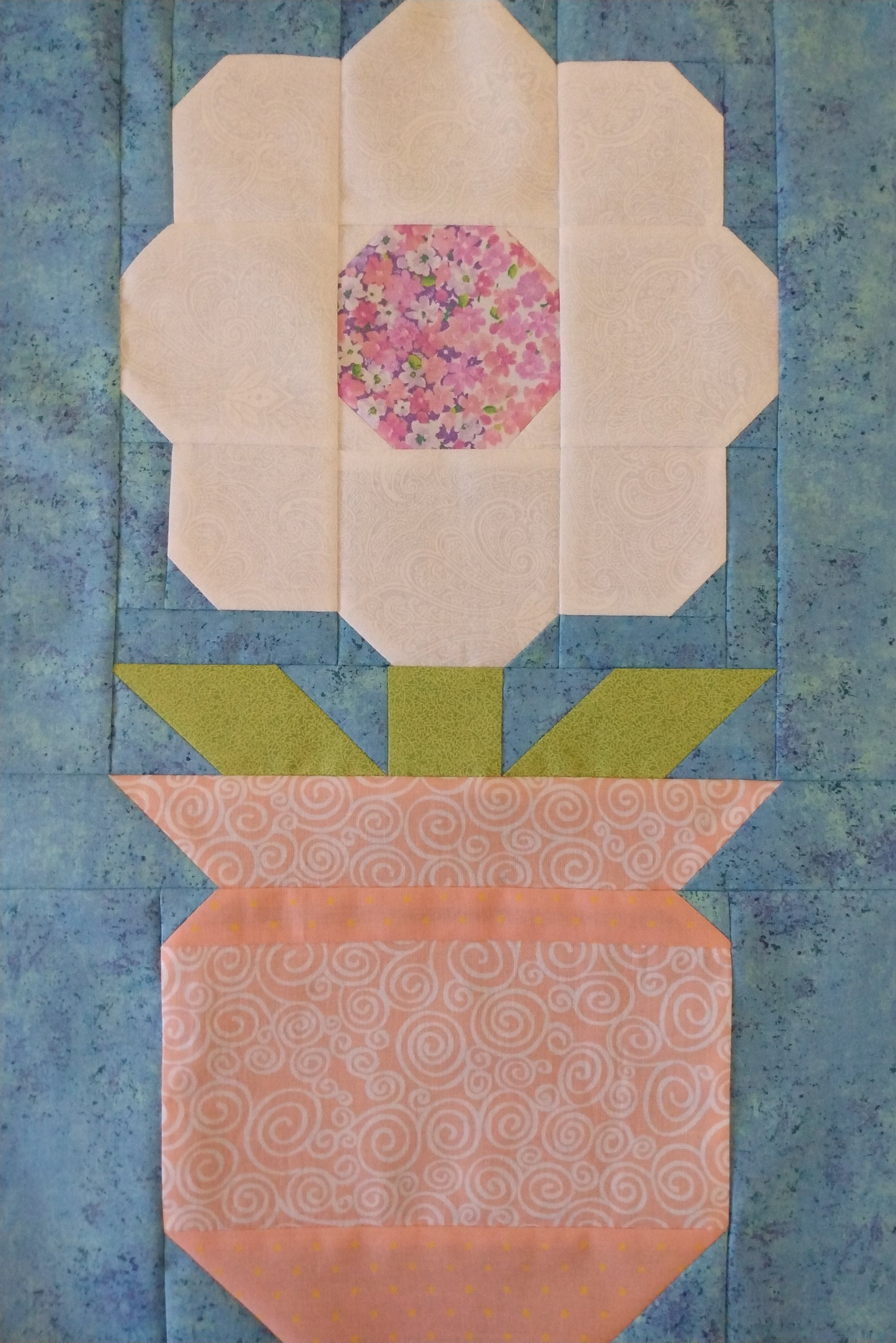 Summer Flower Quilt Block Pdf Pattern - Etsy
