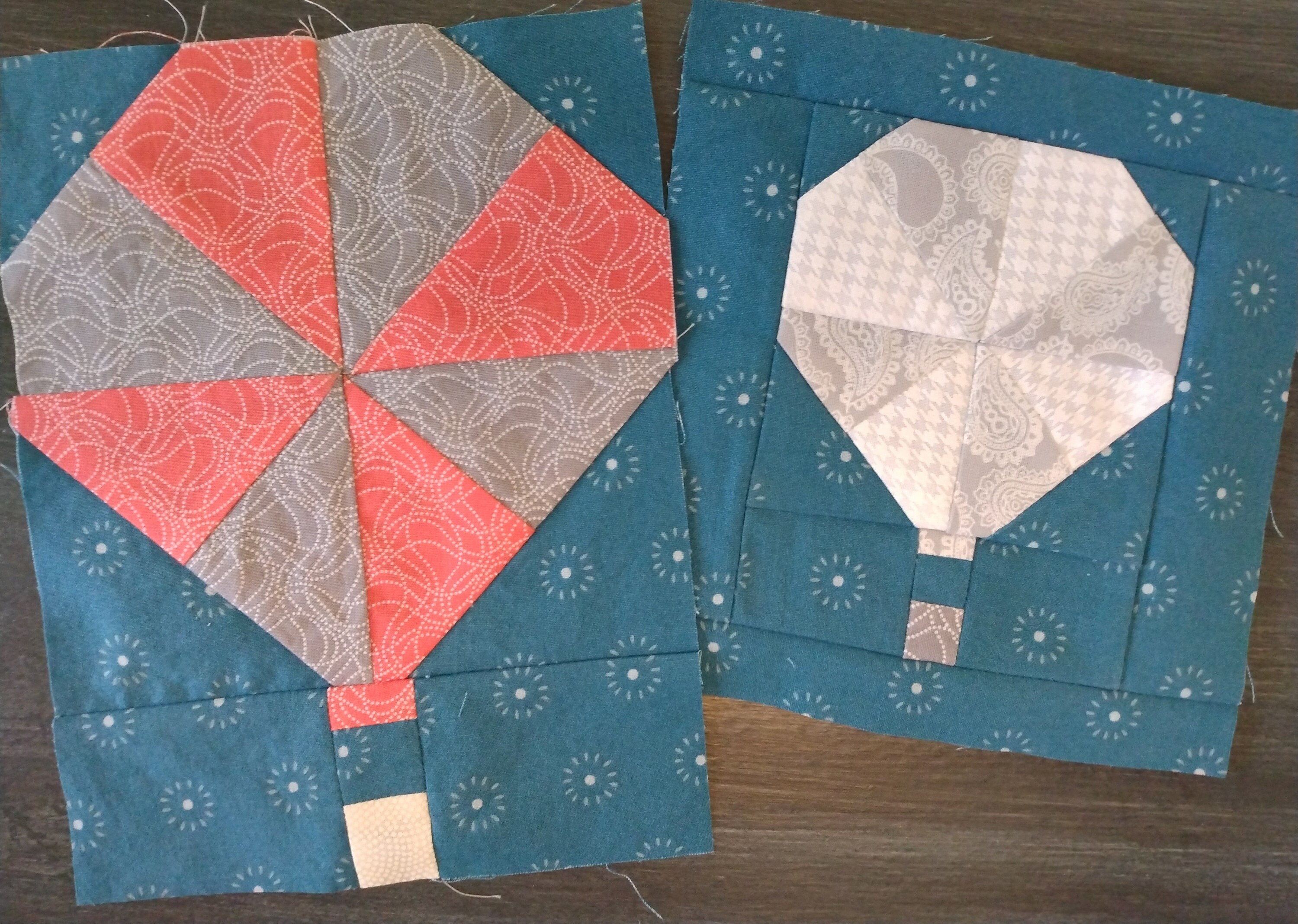Hot Air Balloon Quilt Block PDF Pattern Etsy Australia