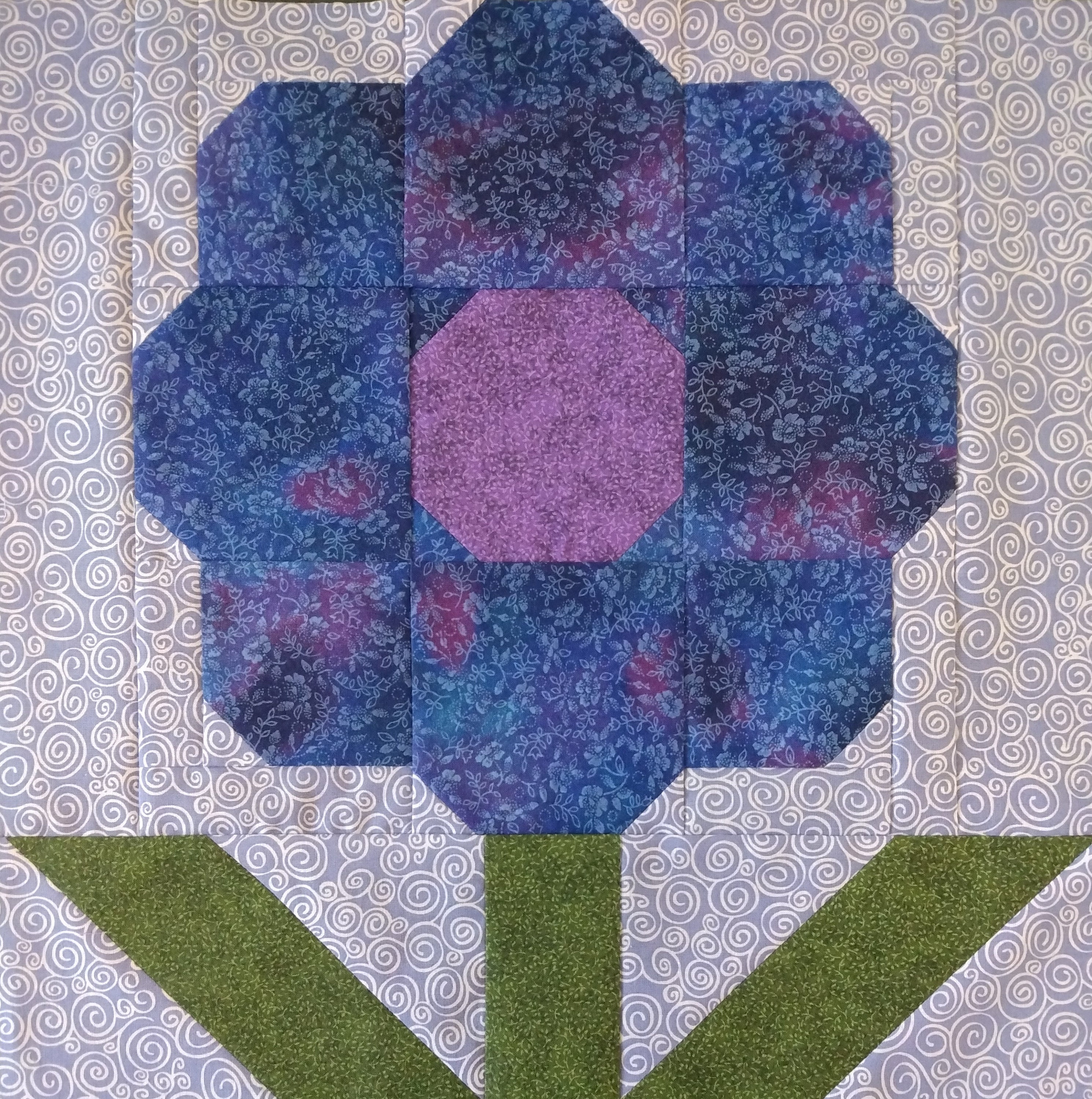 Summer Flower Quilt Block Pdf Pattern - Etsy
