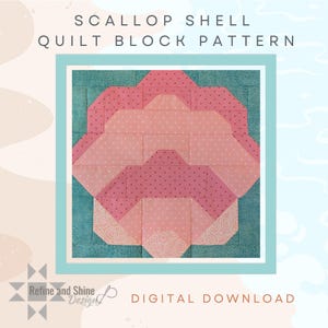 Quiltblok met sint-jakobsschelp pdf-patroon