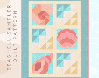 Seashell Sampler Quilt Pattern Pack