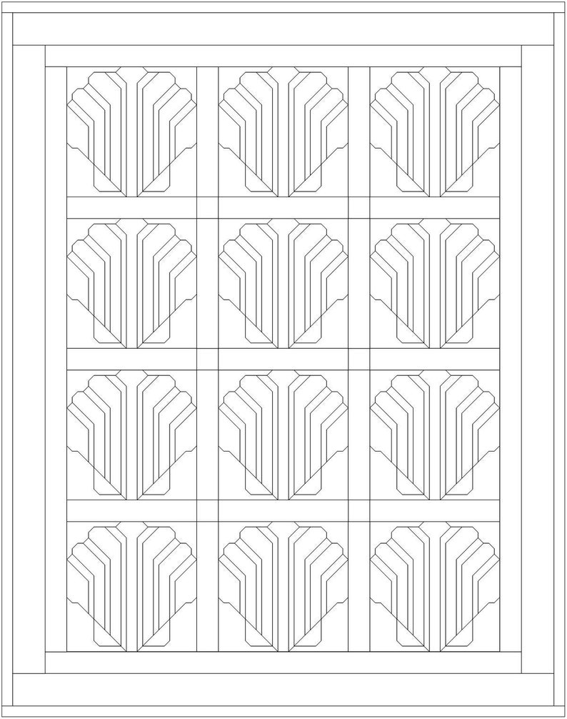 Scallop Shell Quilt Block Pdf Pattern - Etsy