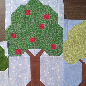 Tree Quilt Block Pdf Pattern - Etsy