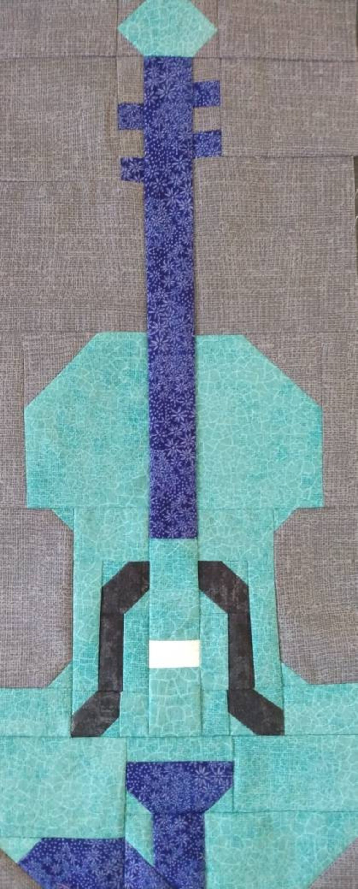 Violin & Cello Quilt Block PDF Pattern Etsy