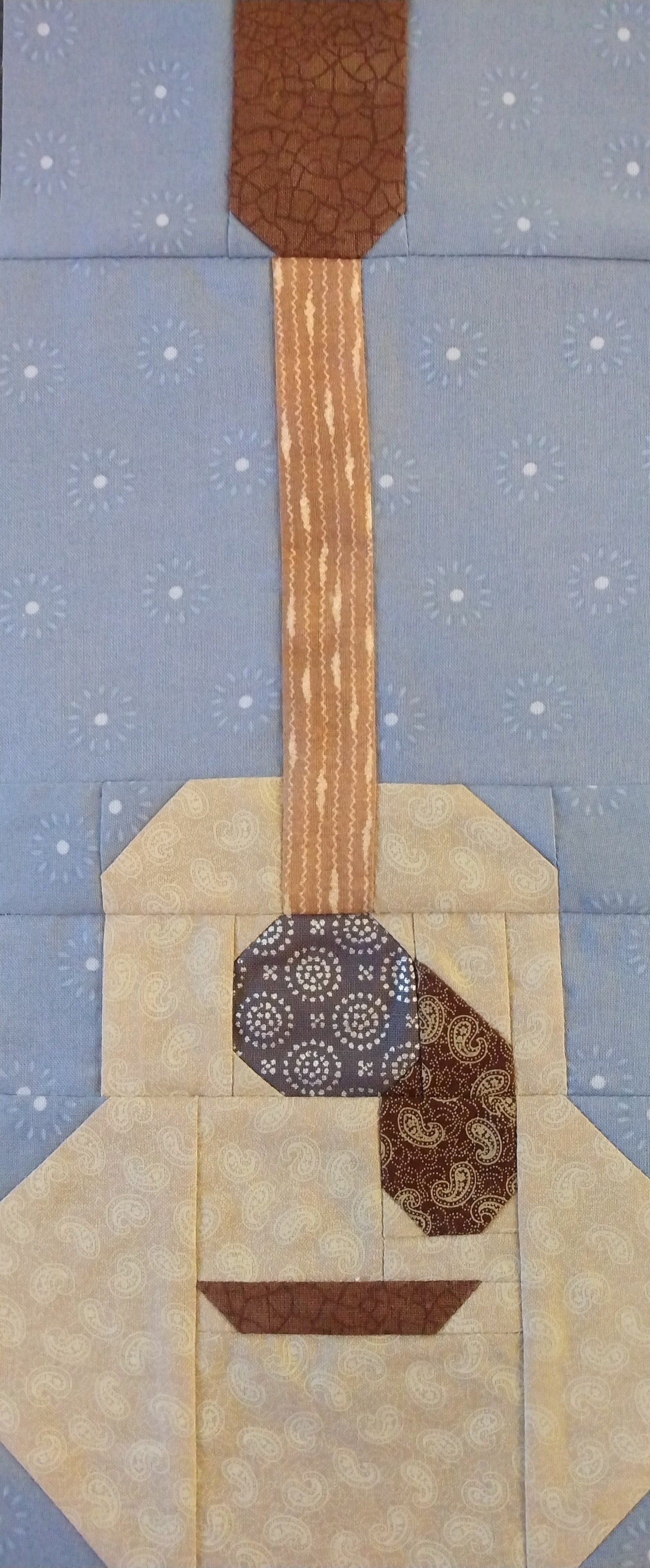 Acoustic Guitar Quilt Block PDF Pattern Etsy