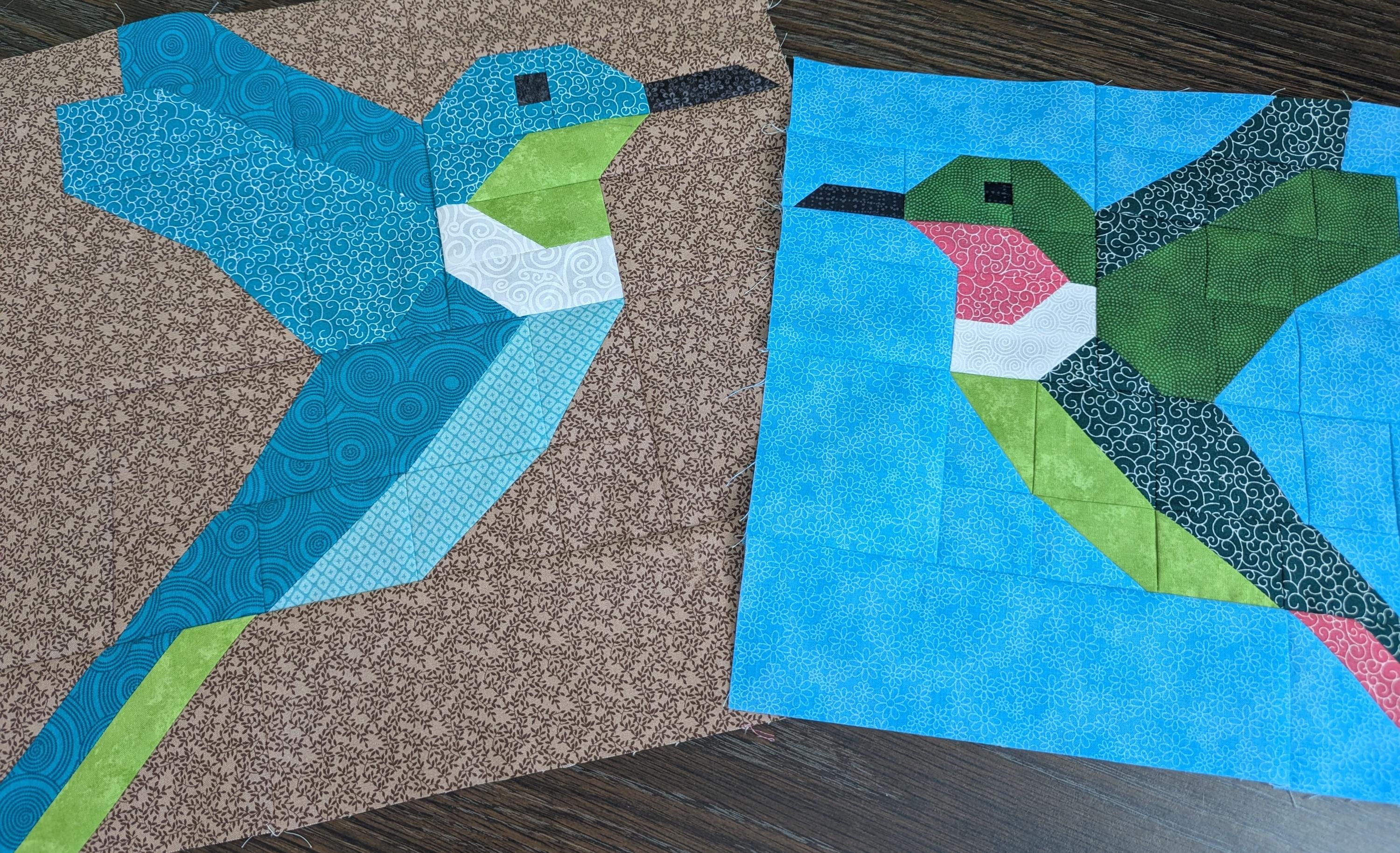 Hummingbird Quilt Block Pattern, Pdf, Instant Download - Etsy