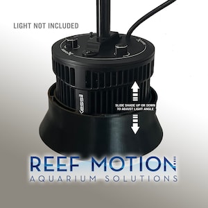 Light Shade for Kessil Tuna/Sun Aquarium Lights (Curved) - Adjustable