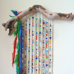 Brilliant Crystal and Glass Driftwood Sun Catcher Wall Hanging