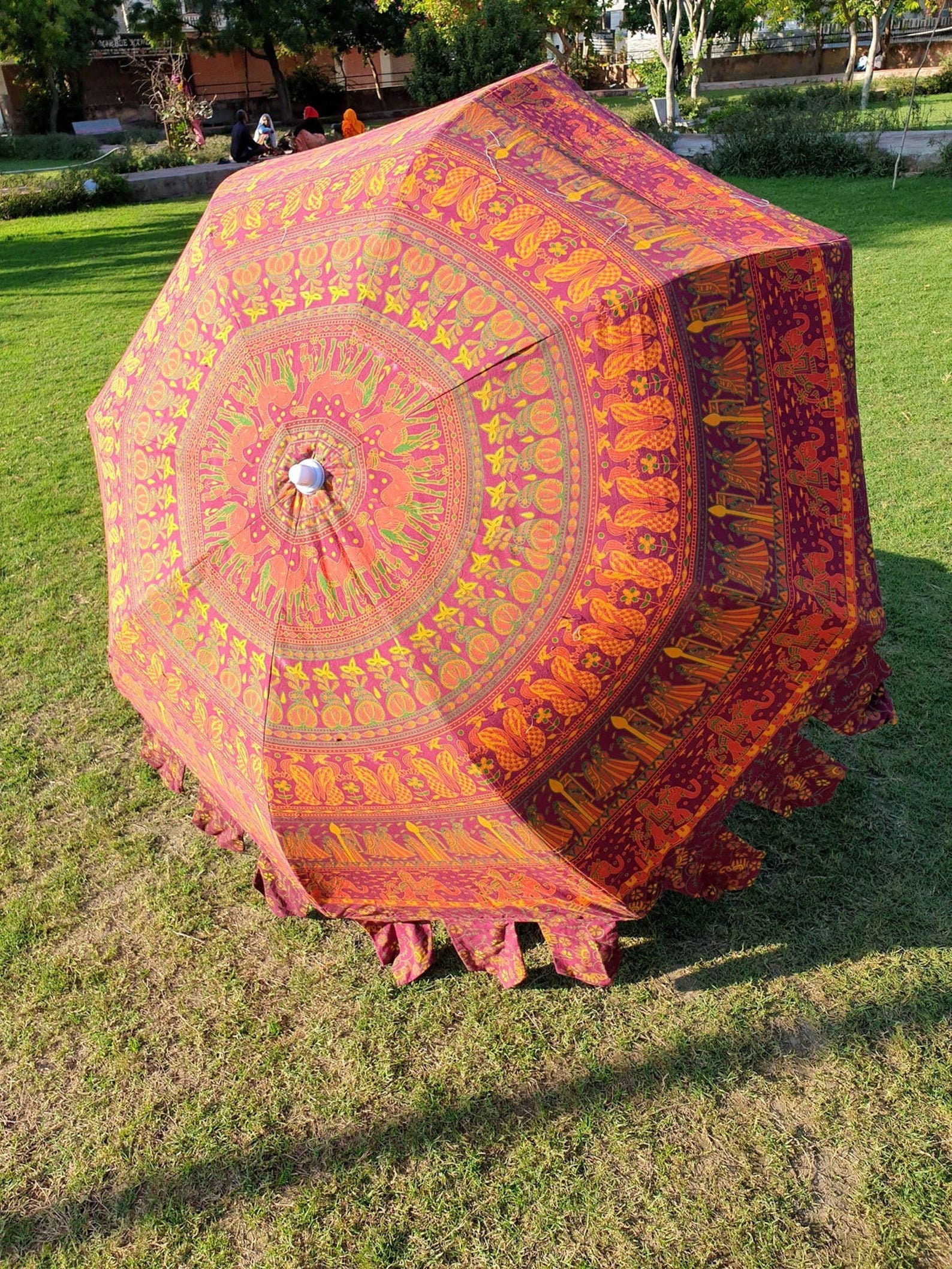 Indische große Garten Regenschirm 100 Baumwolle
