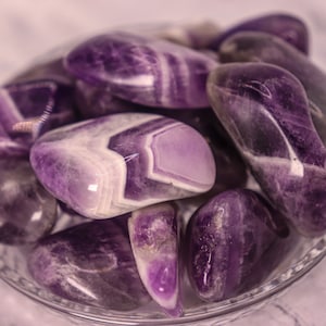 Chevron Amethyst Tumble
