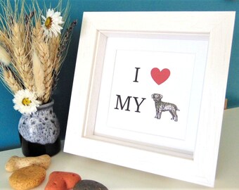 Border Terrier Print - I Love my Border Terrier - Border Terrier Gift - Dog Lover Gift - Dog Decor - Border Terrier Christmas Gift