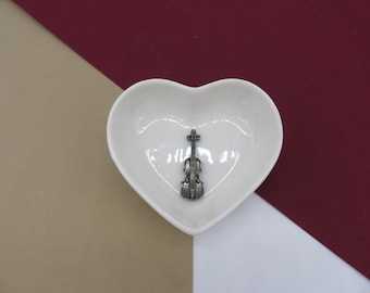 Violin Gift - Violin Trinket Dish - Violin Jewellery Dish - Ring Dish - Violin Lover Gift - Violinist Gift - Music Student Gift