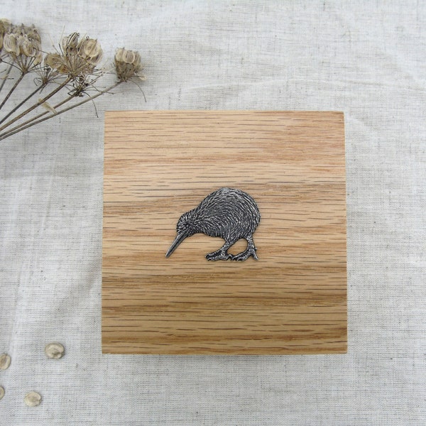 Kiwi Bird Wooden Box - Kiwi Bird Jewellery Box - Kiwi Bird Trinket Box - Kiwi Bird Gift Box - Kiwi Bird Keepsake Box