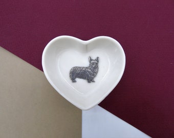 Corgi Gift - Corgi Trinket Dish - Corgi Jewellery Dish - Dog Ring Dish - Corgi Gift for Her - Corgi Birthday Gift - Unique Corgi Gift