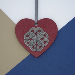 Celtic Knot Christmas Decoration - Celtic Christmas Tree Ornament - Handmade Christmas - Unique Celtic Art Christmas Gift - Vintage Decor