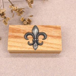 Fleur-De-Lis Box - Fleur-De-Lis Ring Box - Fleur-de-lys Earring Box Gift - Unieke Fleur-De-Lis Sieraden Box - Fleur-De-Lis Gift