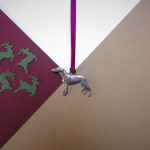 Englisches Windspiel Hängende Dekoration - Windhund Weihnachtsverzierung - Windhund Mutter Geschenk - Windhund Geschenk - Windhund Anhänger
