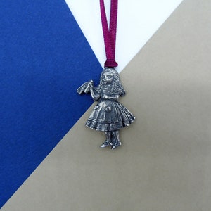 Alice im Wunderland Ornament - Alice im Wunderland - Alice Drink Me - Buchliebhaber Geschenk - Alice Charm - Geschenk für sie - Literatur