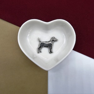 Regalo de Patterdale Terrier - Plato para baratijas de Patterdale - Plato para joyas de Patterdale Terrier - Plato para anillos de perro - Regalo para ella - Mamá de Patterdale