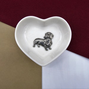 Dachshund Gift - Sausage Dog Trinket Dish - Doxie Jewellery Dish - Dog Ring Dish - Dachshund Gift for Her - Dachshund Birthday Gift