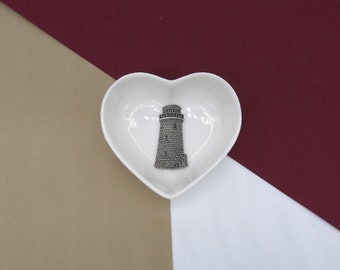 Lighthouse Gift -Lighthouse Trinket Dish - Jewellery Dish - Ring Dish - Gift for Her - Friendship Gift - lighthouse Hope Gift - Seaside Gift