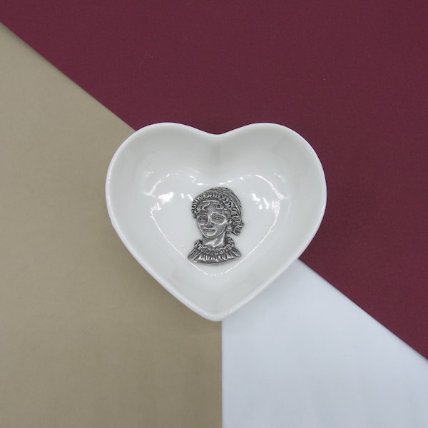 Jane Austen Gift -  Jane Austen Trinket Dish - Jane Austen Jewellery Dish - Jane Austen Ring Dish - Gift for Her - Austen Lover Gift