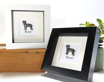 Personalised Dog Gift - Border Terrier Framed Gift - Dog Memorial - New Dog Gift - Border Terrier Home Decor - Dog Mum Gift - Dog Christmas