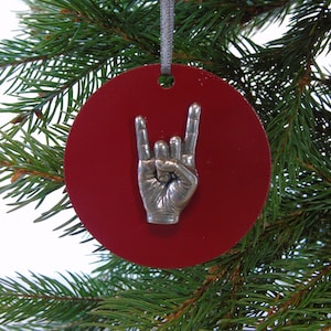 Rock On Christmas Tree Decoration - Music Christmas Ornament - Unique Christmas Decor - Rocker Gift - Christmas Decor for Him