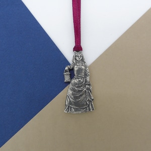Decoração suspensa Florence Nightingale - Enfeite de senhora com lâmpada - Presente de Natal para enfermeira - Amante de história - Presente inspirador para mulheres