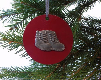Walking Boot Christmas Tree Decoration - Rambler Christmas Ornament - Hiking Decoration - Unique Christmas Decor - Walking Buddy
