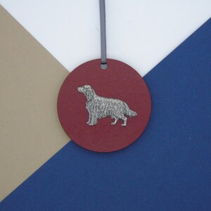 Irish Setter Wooden Disk - Irish Setter Christmas Ornament - Irish Setter Christmas Tree Decoration - Dog Hanging Ornament - Dog Mum Gift
