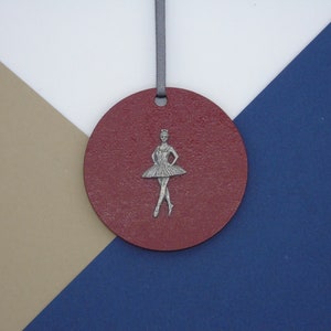Ballet Dancer Christmas Tree Decoration - Ballet Christmas Ornament - Ballet Dancer Bauble - Ballet Dancer Gift