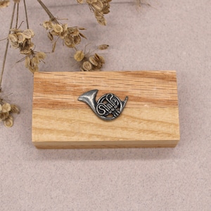 French Horn Box - French Horn Ring Box - French Horn Earring Box Gift - Unique French Horn Box - French Horn Gift - Music Lover Gift