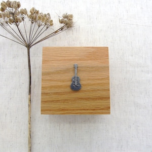 Akoestische gitaar cadeau - gitaar houten kist - gitaar Snuisterijdoos - gitaar Keepsake Box - gitaarliefhebber - gitaar plectrumdoos