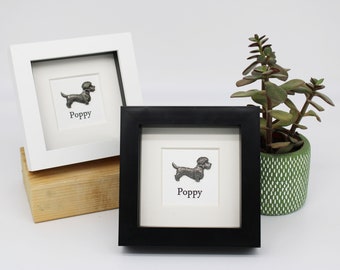Spersonalizowany prezent dla psa - Dandi Dinmont Oprawiony prezent - Dandy Dinmont Dog Memorial - Nowy prezent dla psa - Dandy Dinmont Home Decor - Prezent dla mamy psa