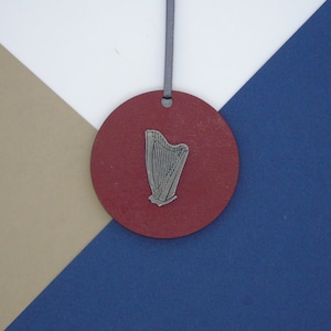 Harp Christmas Decoration - Harp Ornament - Music Christmas Gift - Music Lover - Harp Charm - Music Gift