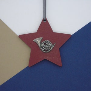 French Horn Christmas Decoration - French Horn Ornament - Music Christmas Gift - Music Lover - French Horn Charm - Music Gift