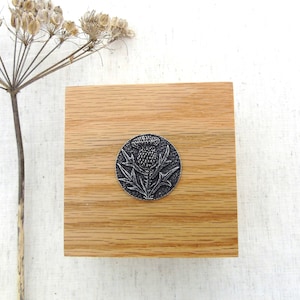 Thistle Gift - Thistle Wooden Box -Thistle Trinket Box- Scotland Keepsake Box-  Scotland Lover Gift - Highlands Gift - Scottish Thistle