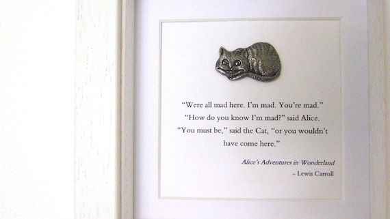 Impression chat du Cheshire - Nous sommes tous fous ici - Citation ..., حجم الصورة 570x321