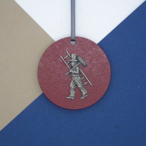 Chimney Sweep Wooden Decoration - Chimney Sweep Christmas Tree  - Handmade Christmas - Good Luck Charm - Lucky Sweep - Wedding Luck