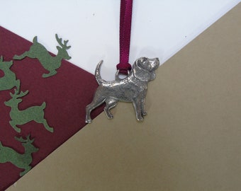 Beagle Christmas Tree Decoration -  Dog Mum Christmas Ornament - Beagle Owner Decoration - Unique Christmas Decor - Dog Lover Gift