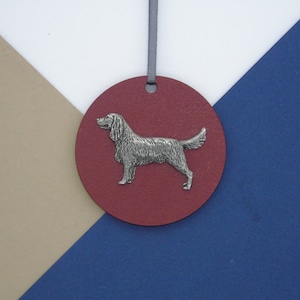 Springer Spaniel Wooden Disk - Springer Christmas Ornament - Spaniel Christmas Tree Decoration - Dog Hanging Ornament - Dog Mum Gift