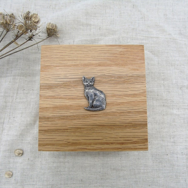 Boîte en bois chat - boîte à bijoux chat - boîte à bijoux chat - boîte cadeau chat - boîte souvenir chat - cadeau pour amoureux des chats