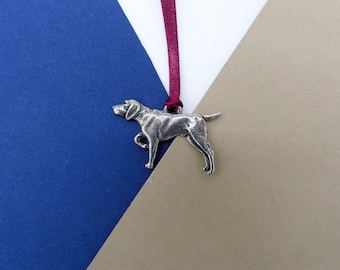 Deutsch Kurzhaar Hängedekoration - Deutscher Zeiger Weihnachtsschmuck - Hundemama Geschenk - Pointer Geschenk - Pointer Anhänger