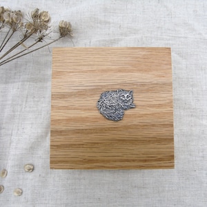 Long Haired Cat Wooden Box - Cat Jewellery Box - Cat Trinket Box - Cat Gift Box - Cat Keepsake Box - Gift for Cat Lover