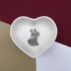 Ballroom Dancer Gift -  Waltzing Trinket Dish - Dancing Jewellery Dish - Strictly Ring Dish - Gift for Her - Strictly Come dancing Gift