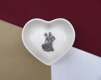 Ballroom Dancer Gift -  Waltzing Trinket Dish - Dancing Jewellery Dish - Strictly Ring Dish - Gift for Her - Strictly Come dancing Gift