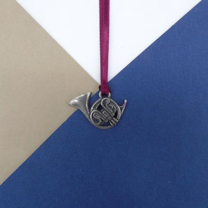 French Horn Hanging Decoration - French Horn Ornament - French Horn Christmas Gift - Music Lover - Music Lucky Charm - Musical Instrument
