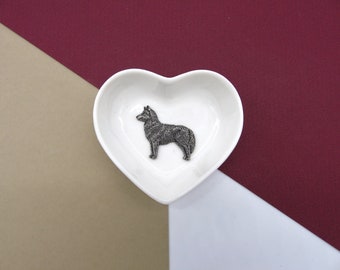 Siberian Husky Gift -  Husky Trinket Dish - Husky Jewellery Dish - Husky  Ring Dish - Gift for Her - Husky Mum Gift