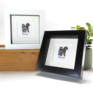 Personalised Dog Gift - Cockapoo Framed Gift - Dog Memorial - New Dog Gift - Cockapoo Home Decor - Dog Mum Gift - Dog Christmas
